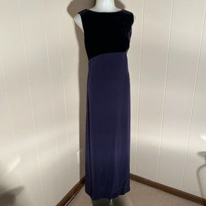 Jones New York Velvet NAVY Dress